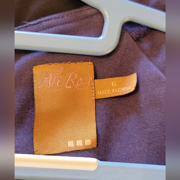 Ali Ro Navy Cap Sleeve Bodycon Dress size 6 - Picture 6 of 9